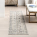 Beige Washable Indoor Outdoor Rug Durable Design for Homes