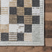 Beige Washable Mini Tiled Area Rug 76x122 cm