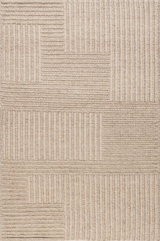 Beige Wool And Cotton High-Low Area Rug 152x244 cm