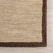 Beige Wool Area Rug 50x80 cm Hand-Tufted Design