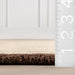 Beige Wool Area Rug 50x80 cm Hand-Tufted Design