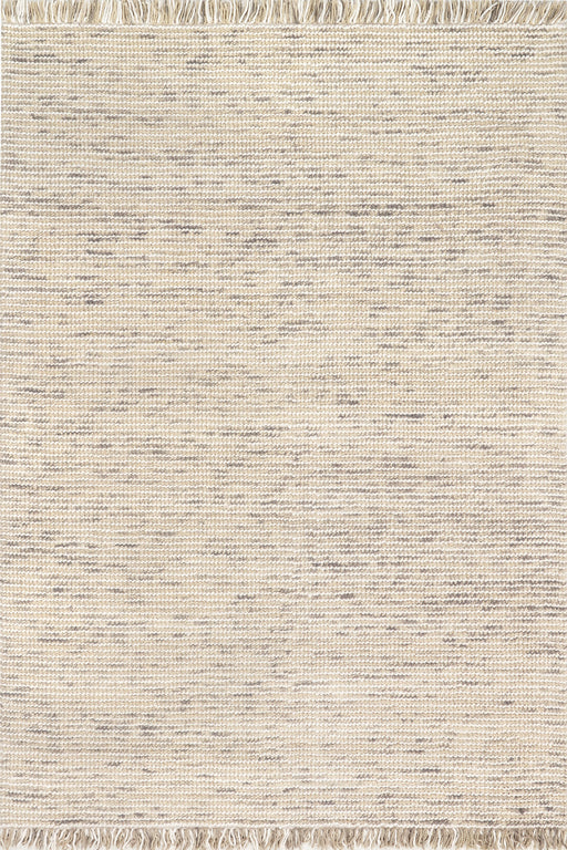 Beige villainen tupsualuematto 160x230 cm Käsintehty