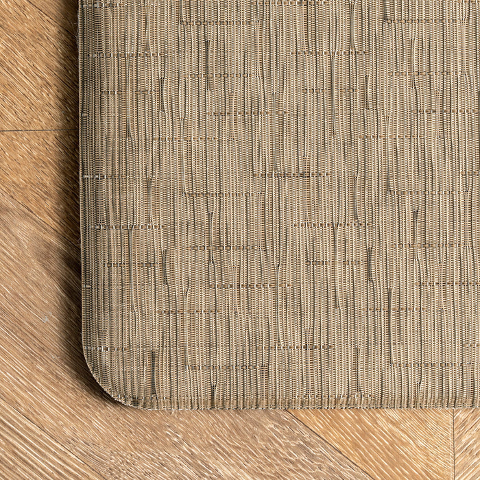 Beige Woven Anti-Fatigue Mat for Kitchen and Home Office