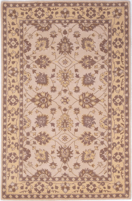 Beige Yellow Tufted Rug