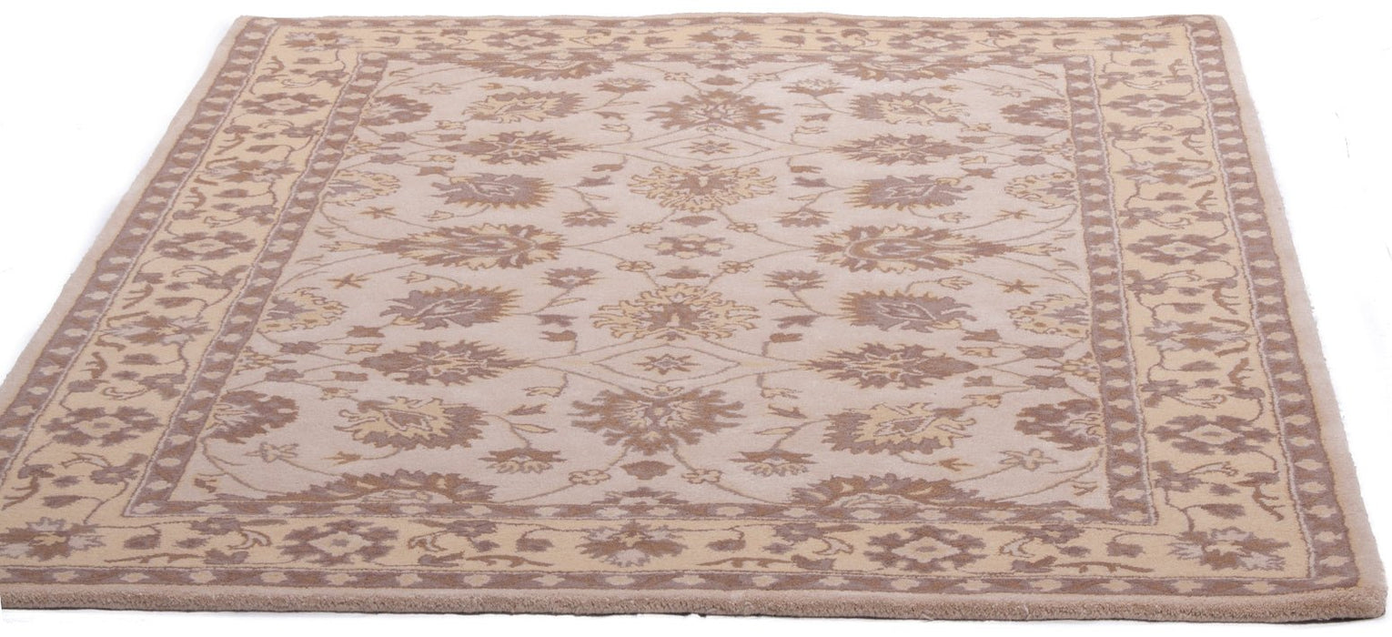 Beige Yellow Tufted Rug