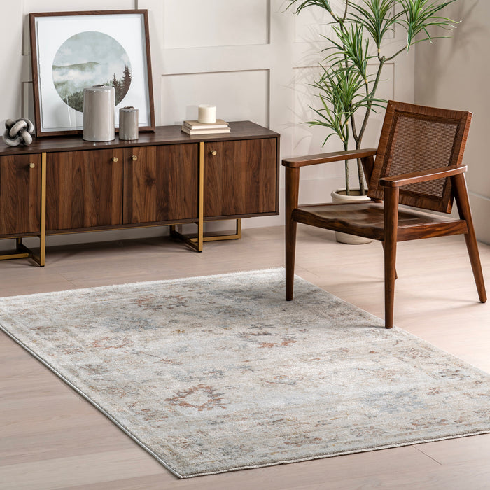 Beige Yvonne Medallion Area Rug 160x230 cm