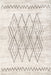 Beige Zig Zag Washable Area Rug 120x180 cm