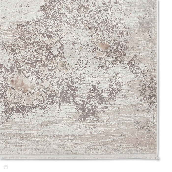 Bellagio 2790 Modern Abstract Distressed Marbled Metallic Shimmer Textured Ultra High-Density Soft Flat Pile Beige Rug