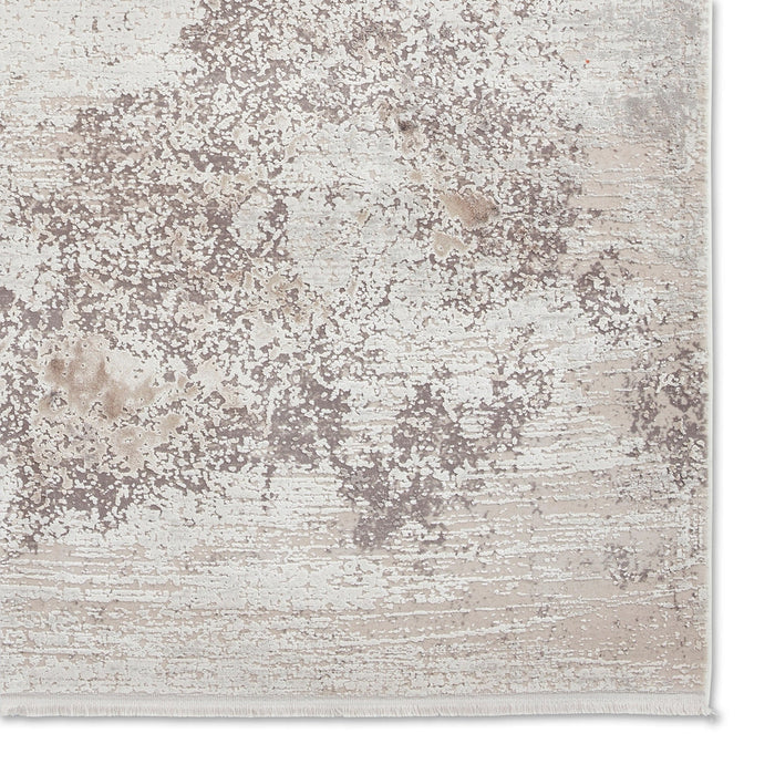 Bellagio 2790 Modern Abstract Distressed Marbled Metallic Shimmer Textured Ultra High-Density Soft Flat Pile Beige Rug