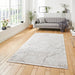 Bellagio 9141 Modern Abstract Distressed Marbled Metallic Shimmer Textured Ultra High-Density Soft Flat Pile Beige Rug