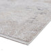 Bellagio 9196 Modern Abstract Distressed Marbled Metallic Shimmer Textured Ultra High-Density Soft Flat Pile Beige Rug