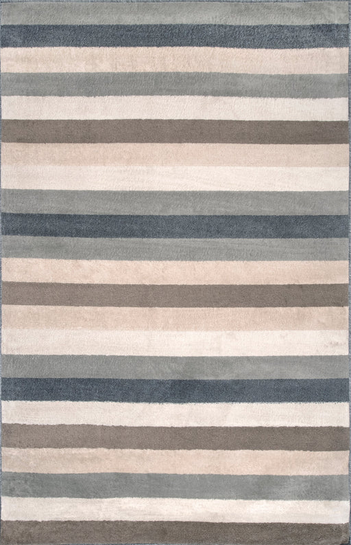 Bengal Striped Area Rug 120x180 cm Beige