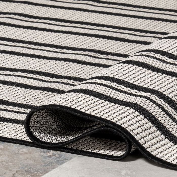 Bergamot Striped Cotton Area Rug 150x240 cm