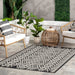 Bergamot Striped Cotton Rug for Indoor and Outdoor Use