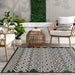 Bergamot Striped Cotton Rug for Indoor and Outdoor Use