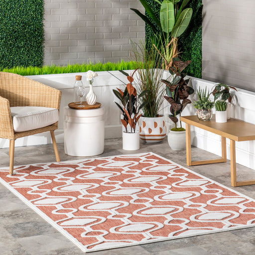 Bernita Geometric Rug for Indoor and Outdoor Use