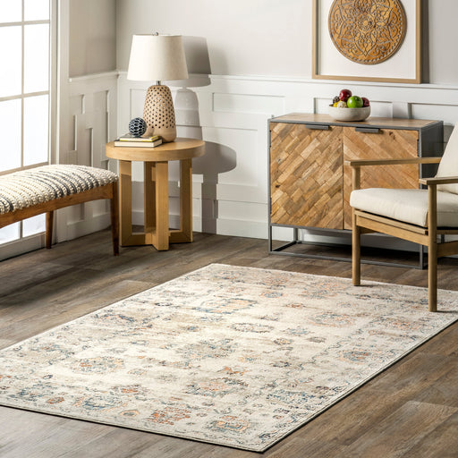 Beverly Beige Medallion Area Rug 150x240 cm