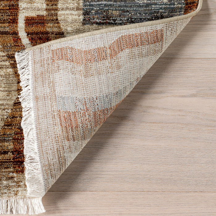 Bheri Abstract Area Rug 120x180 cm Rust