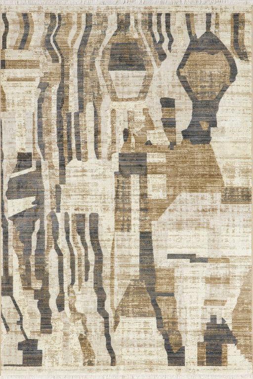 Bheri Beige Abstract Area Rug 152 cm x 244 cm