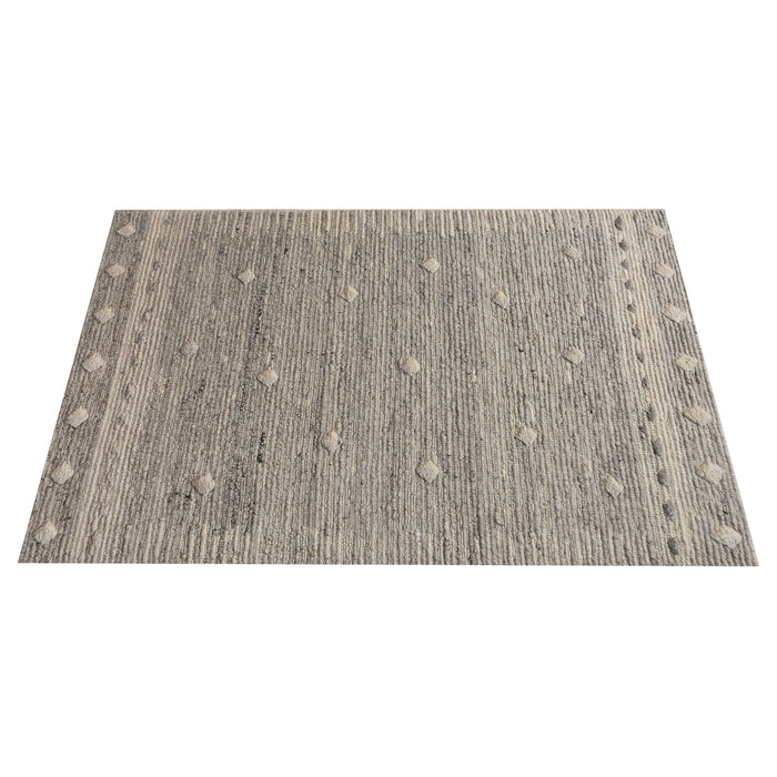 Biloxi Wool Rug With Abstract Design And Natural Color