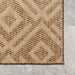 Birdseye Lattice Rug for Indoor and Outdoor Use Beige 140 x 200 cm