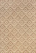 Birdseye Lattice Rug for Indoor and Outdoor Use Beige 140 x 200 cm