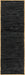 Black Leather Flatweave Area Rug 150x240 cm