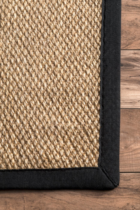 Black Oak Sisal Area Rug for Home Décor