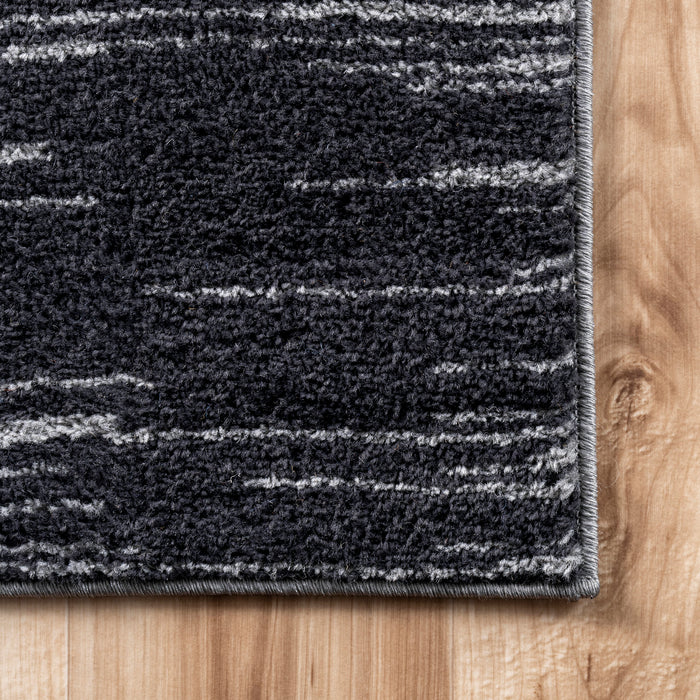 Black Ombre Area Rug 160x230 cm for Modern Home Decor