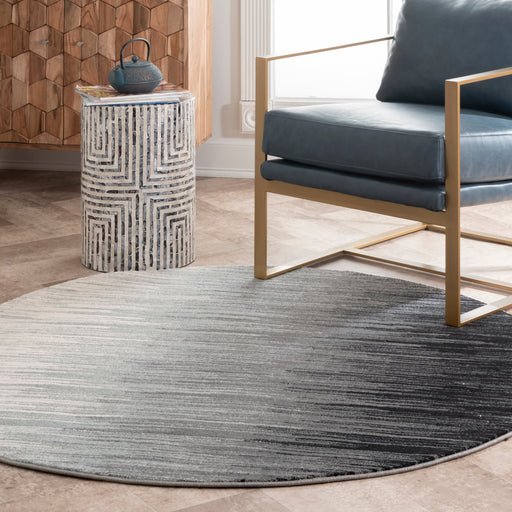 Black Ombre Area Rug 160x230 cm for Modern Home Decor