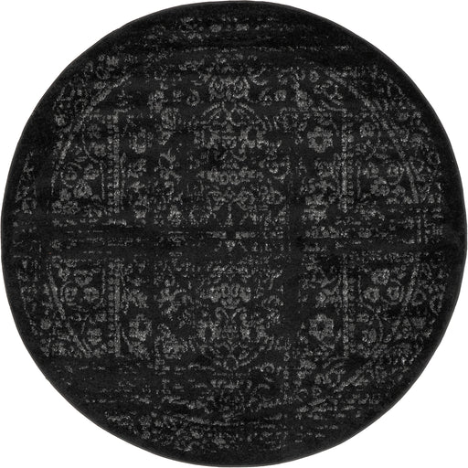 Black Rosette Area Rug 120x180 cm For Home Decor