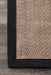 Black Sisal Area Rug 120x180 cm Durable Natural Fiber