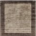 Blade Border Chocolate Mocha Square Rug