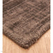 Blade Border Modern Effen Distressed Shimmer Handgeweven Zijdeachtige Viscose Flatweave Choco/Mokka Vloerkleed 160 x 230 cm