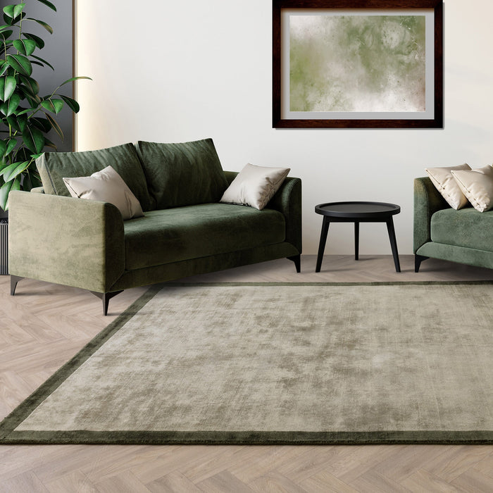 Blade Border Sage / Olive Rug