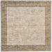 Blade Border Smoke Putty Square Rug