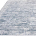 Blade Modern Plain Distressed Shimmer Hand-Woven Textured Silky Viscose Flatweave Airforce Blue Runner