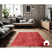 Blade Modern Plain Distressed Shimmer Hand-Woven Textured Silky Viscose Flatweave Berry Rug