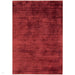 Blade Modern Plain Distressed Shimmer Hand-Woven Textured Silky Viscose Flatweave Berry Rug