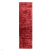 Blade Modern Plain Distressed Shimmer Hand-Woven Textured Silky Viscose Flatweave Berry Runner