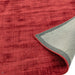 Blade Modern Plain Distressed Shimmer Hand-Woven Textured Silky Viscose Flatweave Berry Runner