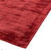 Blade Modern Plain Distressed Shimmer Hand-Woven Textured Silky Viscose Flatweave Berry Runner