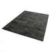 Blade Modern Plain Distressed Shimmer Hand-Woven Textured Silky Viscose Flatweave Charcoal Rug