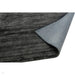 Blade Modern Plain Distressed Shimmer Hand-Woven Textured Silky Viscose Flatweave Charcoal Rug