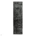 Blade Modern Plain Distressed Shimmer Hand-Woven Textured Silky Viscose Flatweave Charcoal Rug