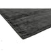 Blade Modern Plain Distressed Shimmer Hand-Woven Textured Silky Viscose Flatweave Charcoal Rug