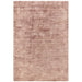 Blade Modern Plain Distressed Shimmer Hand-Woven Textured Silky Viscose Flatweave Earth Terracotta Rug