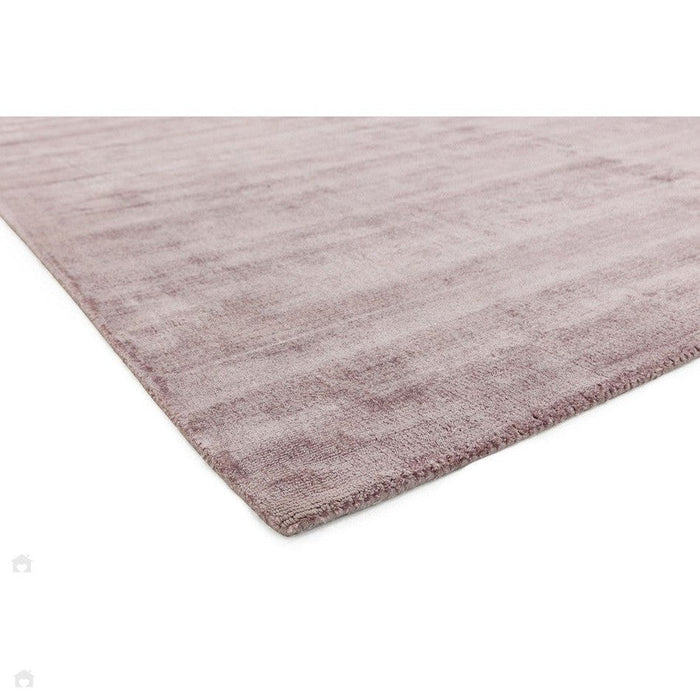 Blade Modern Plain Distressed Shimmer Hand-Woven Textured Silky Viscose Flatweave Heather Rug