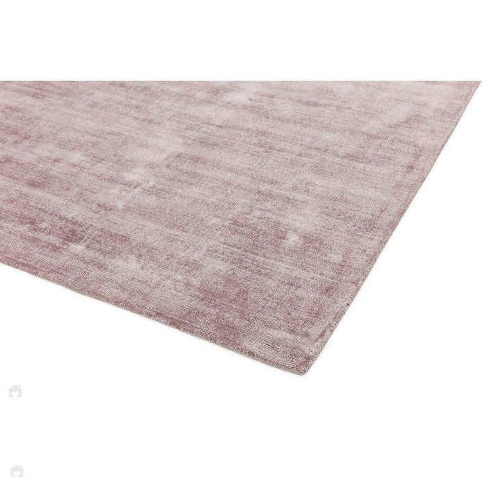 Blade Modern Plain Distressed Shimmer Hand-Woven Textured Silky Viscose Flatweave Heather Rug