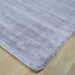 Blade Modern Plain Distressed Shimmer Hand-Woven Textured Silky Viscose Flatweave Heather Runner